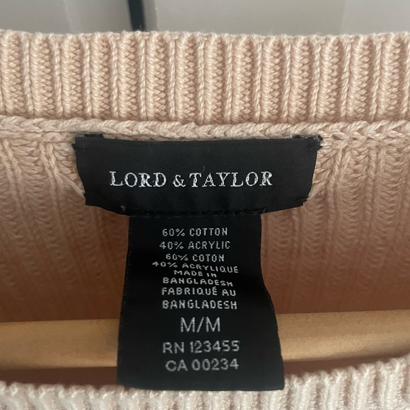 Lord & Taylor beige sweater. Size medium. - Picture 4 of 4